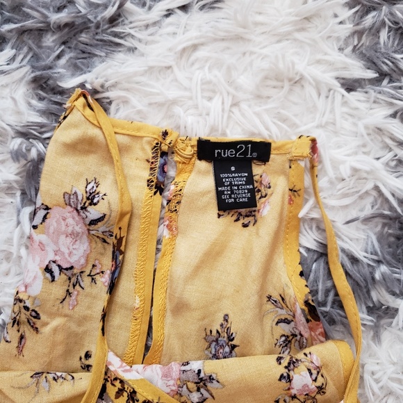 Rue 21 yellow dress S - Picture 5 of 6